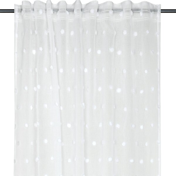 Κουρτίνα (140x240) Με Τρέσα S-F Pom Pom Blanc CE457001