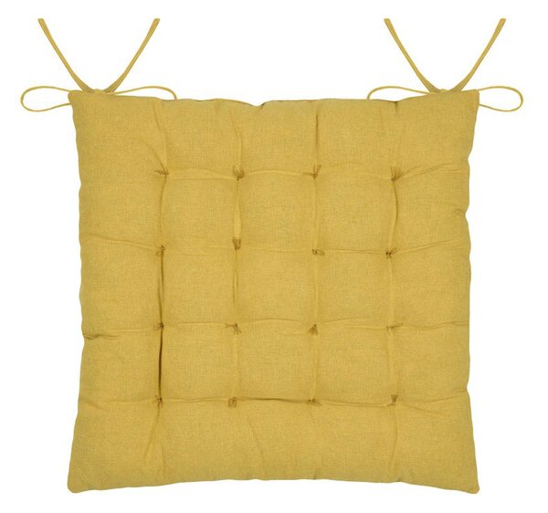 Μαξιλάρι Καρέκλας 2 Όψεων (38x38) S-F Camille Mustard CE206010