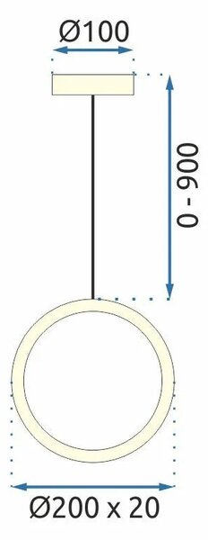Κρεμαστό Φωτιστικό LED G112-CP Gold