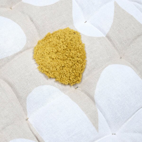 Μαξιλάρι Καρέκλας 2 Όψεων (38x38) S-F Camille Mustard CE206010