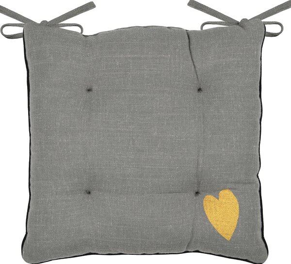 Μαξιλάρι Καρέκλας 2 Όψεων (38x38) S-F Teenlove Gris CE447011