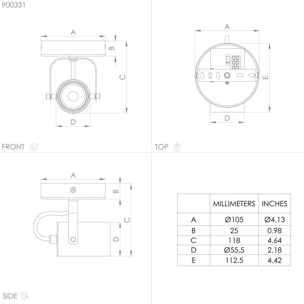 Eglo 900331 - Φωτιστικό σποτ LED SOREGO 1xGU10/3W/230V