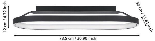 Eglo 900631 - Φωτιστικό οροφής LED Dimmable CODRIALES LED/27W/230V