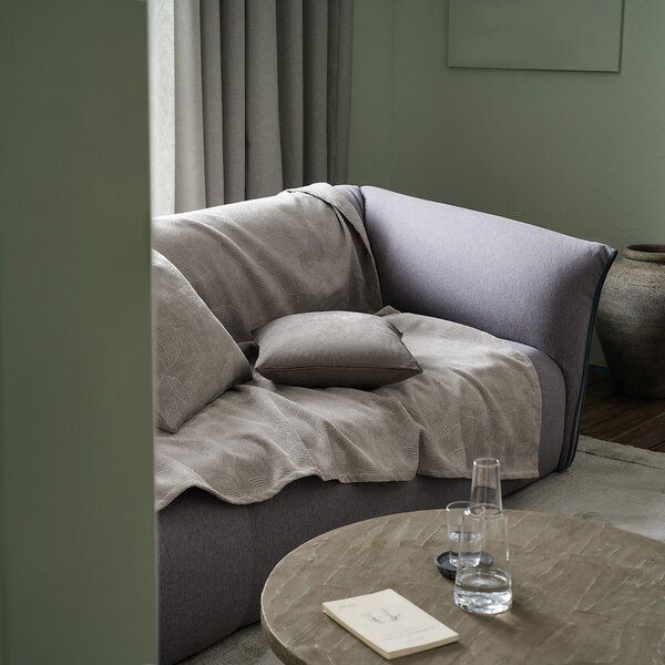 Ριχτάρι Πολυθρόνας Βελουτέ (180x180) Gofis Home Nimbus Soft Grey 447/15