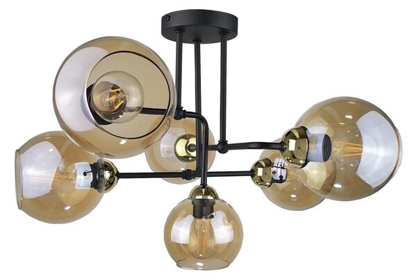 Πλαφονιέρα οροφής MONDE GOLD 6xE27/60W/230V