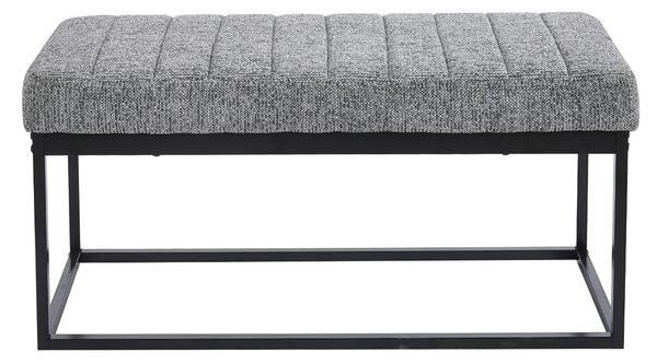 Ταμπουρέ (103x40x47) Spitishop Chimay Grey/Black