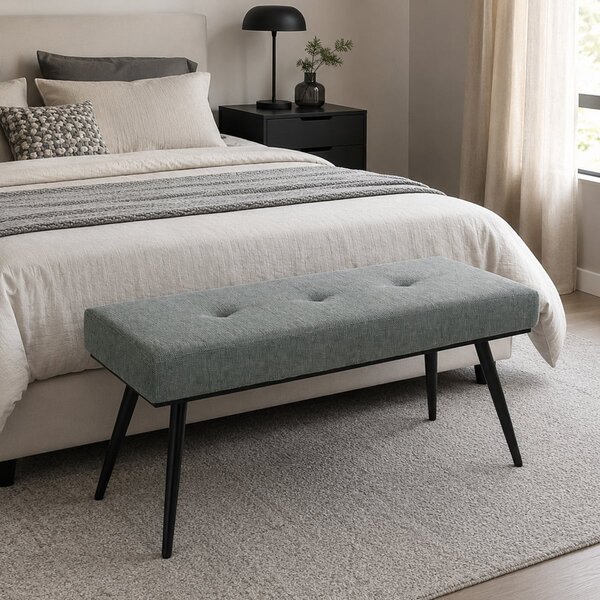 Ταμπουρέ (100x40x46) Spitishop Florenville Grey