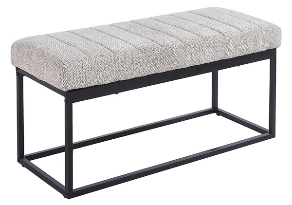 Ταμπουρέ (103x40x47) Spitishop Chimay L.Grey/Black