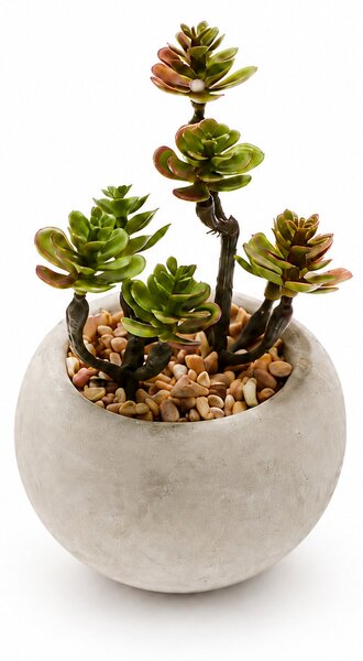 Τεχνητό Φυτό Σε Γλάστρα (6.5εκ.) Emerald Succulent-4 420007