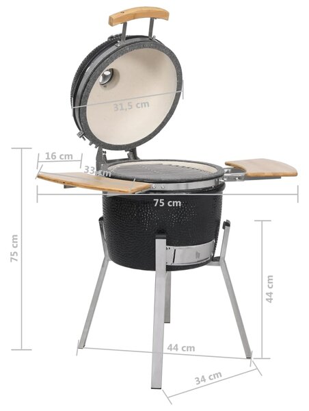 Κεραμική ψησταριά μπάρμπεκιου Kamado 76 cm