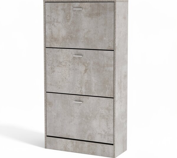 Παπουτσοθήκη Με 3 Ράφια/18 Θέσεων (63x24x120) Spitishop Slimline Cement