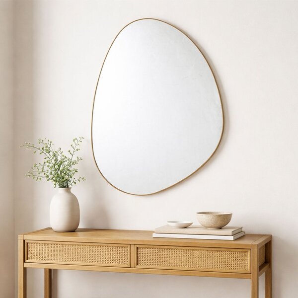 Διακοσμητικός Καθρέφτης Τοίχου (60x80) Spitishop Modena Torino Natural