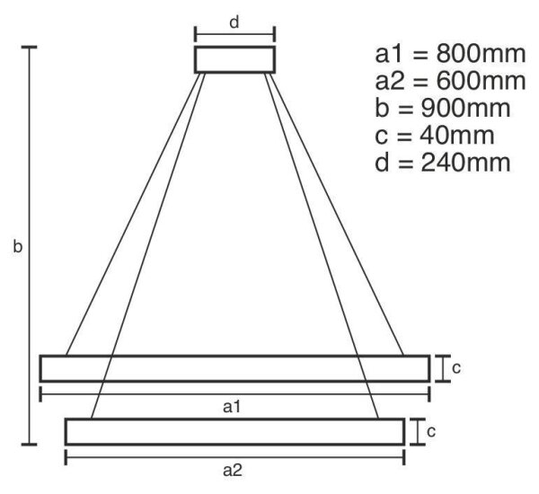 LED Dimmable κρεμαστό φωτιστικό οροφής LED/100W/230V 3000-6500K + τηλεχειριστήριο