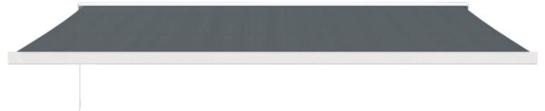 VidaXL Τέντα Πτυσσόμενη Ανθρακί 5 x 3 μ. Ύφασμα και Αλουμίνιο