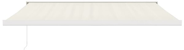 VidaXL Τέντα Πτυσσόμενη Κρεμ 4,5 x 3 μ. Ύφασμα και Αλουμίνιο