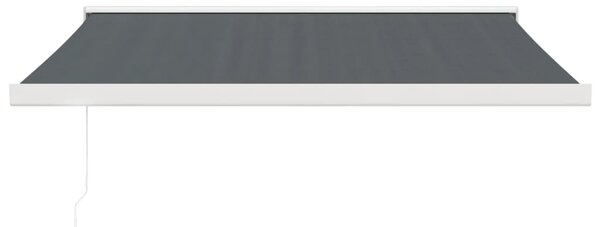 VidaXL Τέντα Πτυσσόμενη Ανθρακί 3 x 2,5 μ. Ύφασμα και Αλουμίνιο