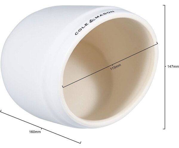 Cole&Mason - Κεραμικό δοχείο αλατιού WHITMORE