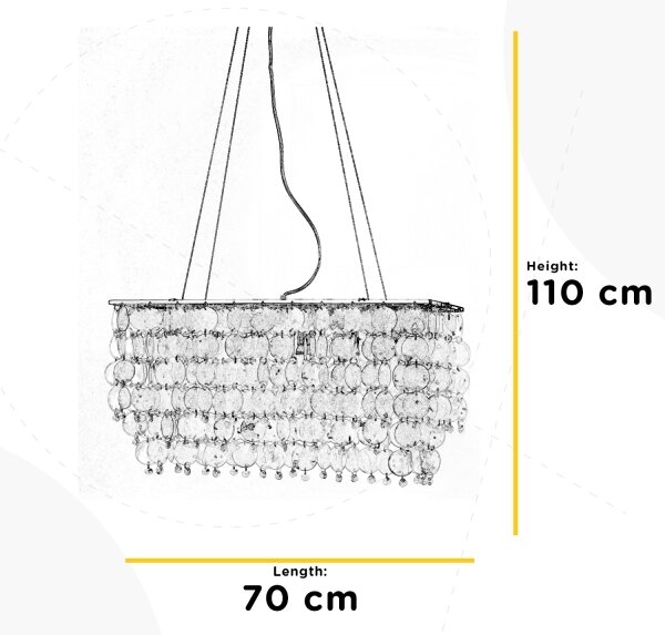 ONLI - Κρεμαστό φωτιστικό οροφής MAKANI 6xE14/6W/230V