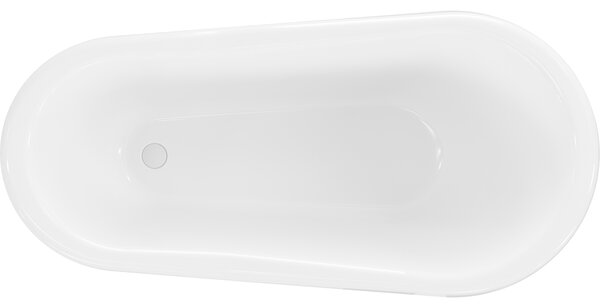 Mexen Retro μπανιέρα ελεύθερης τοποθέτησης 150 x 73 cm, λευκή, πόδια λευκά
