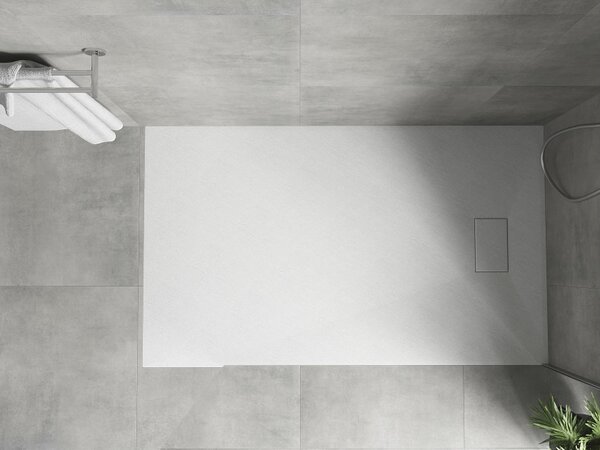 Mexen Hugo ορθογώνιος δίσκος ντους SMC 140 x 80 cm, λευκός - 42108014
