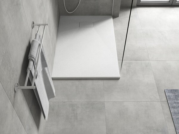 Mexen Hugo ορθογώνιος δίσκος ντους SMC 120 x 70 cm, λευκός - 42107012