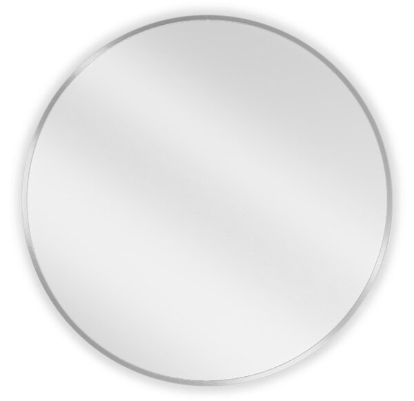 Mexen Loft στρογγυλός καθρέφτης μπάνιου 70 cm, πλαίσιο inox - 9850-070-070-000-10
