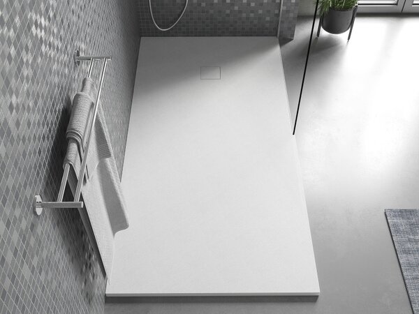 Mexen Bert ορθογώνιος δίσκος ντους SMC 160 x 80 cm, λευκός - 4K108016