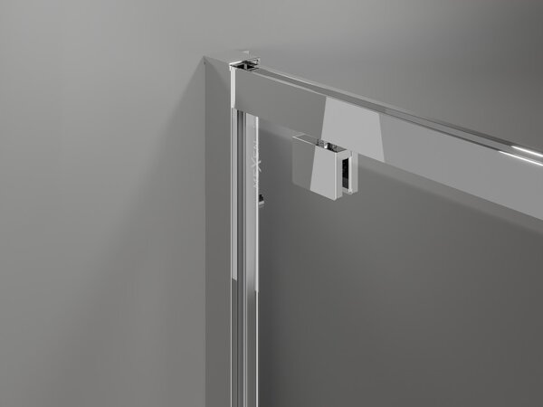 Mexen Exo-BR καμπίνα ντους ανοιγόμενη 90 x 90 cm, διάφανη, χρώμιο - 8181-090-090-01-00