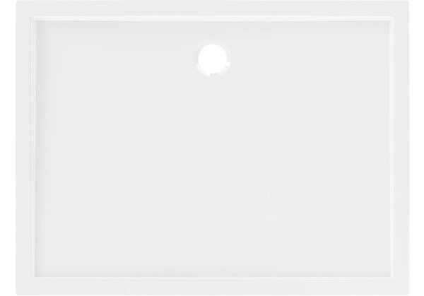 Mexen Flow ορθογώνιος δίσκος ντουζιέρας slim 100 x 75 cm, λευκή γυαλάδα - 46R107510