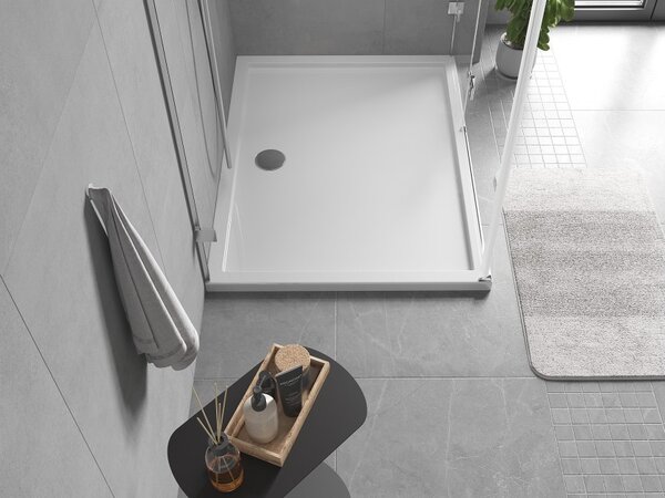 Mexen Flow ορθογώνιος δίσκος ντουζιέρας slim 100 x 75 cm, λευκή γυαλάδα - 46R107510