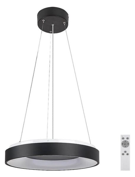 Rabalux 72001 - Led Dimmable κρεμαστό φωτιστικό οροφής CEILO LED/38W/230V μαύρο + RC