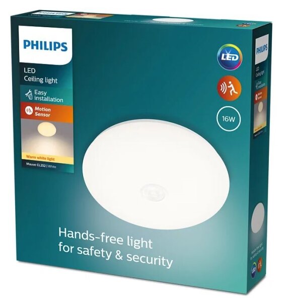 Philips - Φωτιστικό οροφής LED με αισθητήρα MAUVE LED/16W/230V