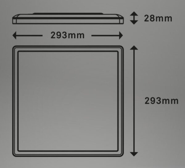 Briloner 7081-015 - LED Φωτιστικό dimming SLIM LED/18W/230V 2700-6500K + RC