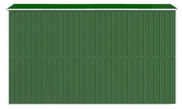 VidaXL Αποθήκη Κήπου Πράσινη 192x357x223 εκ. Γαλβανισμένο Ατσάλι