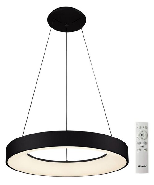 Azzardo AZ5008 - Led Dimmable κρεμαστό φωτιστικό οροφής SANTANA LED/50W/230V μαύρο + RC