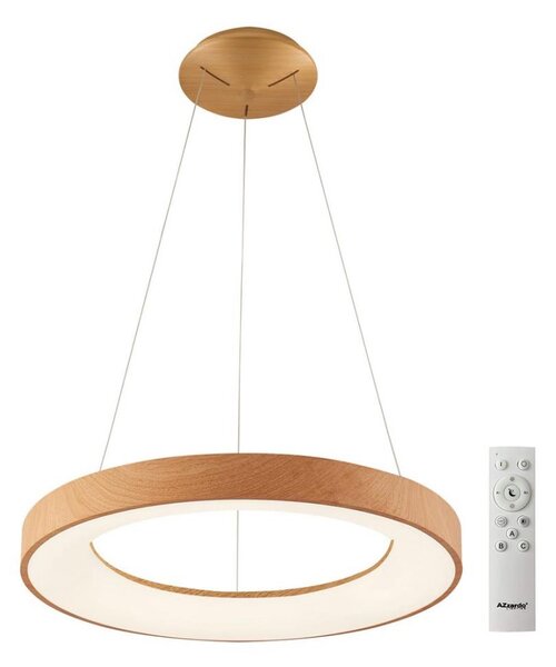 Azzardo AZ5010 - Led Dimmable κρεμαστό φωτιστικό οροφής SANTANA LED/50W/230V καφέ + RC