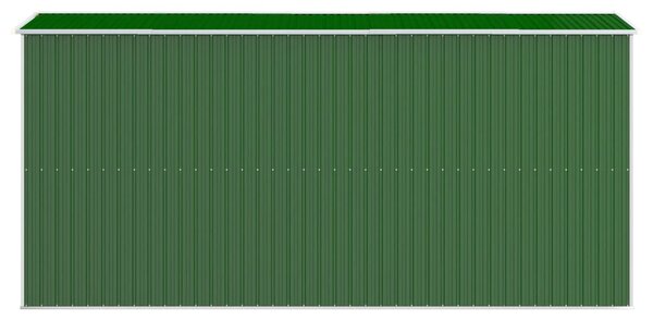 VidaXL Αποθήκη Κήπου Πράσινη 192x440x223 εκ. Γαλβανισμένο Ατσάλι