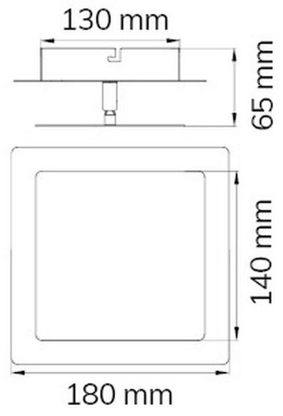 Wofi 451401709000 - Φωτιστικό τοίχου LED FEY LED/8W/230V χρώμιο