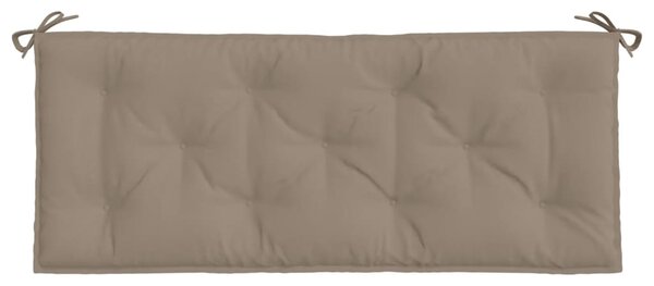 VidaXL Μαξιλάρι Πάγκου Κήπου Taupe 120x(50+50)x7 εκ. Ύφασμα Oxford