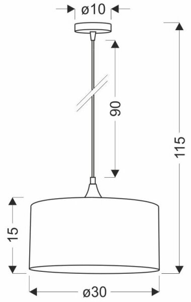 Κρεμαστό φωτιστικό οροφής MALOTO 1xE27/60W/230V πράσινο