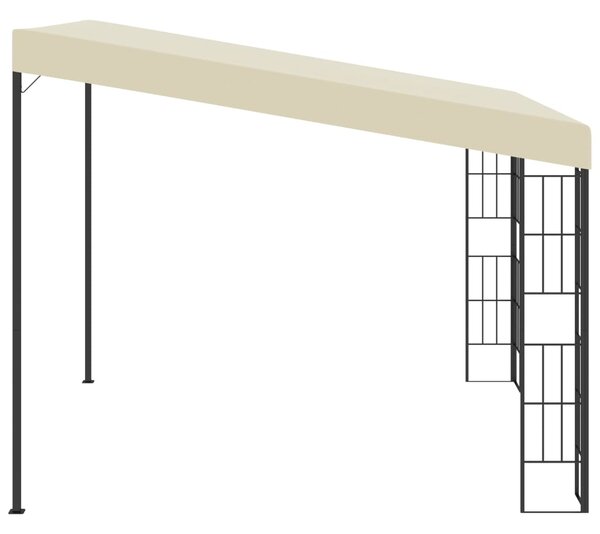 VidaXL Κιόσκι Επιτοίχιο 3 x 3 μ. Κρεμ Υφασμάτινο