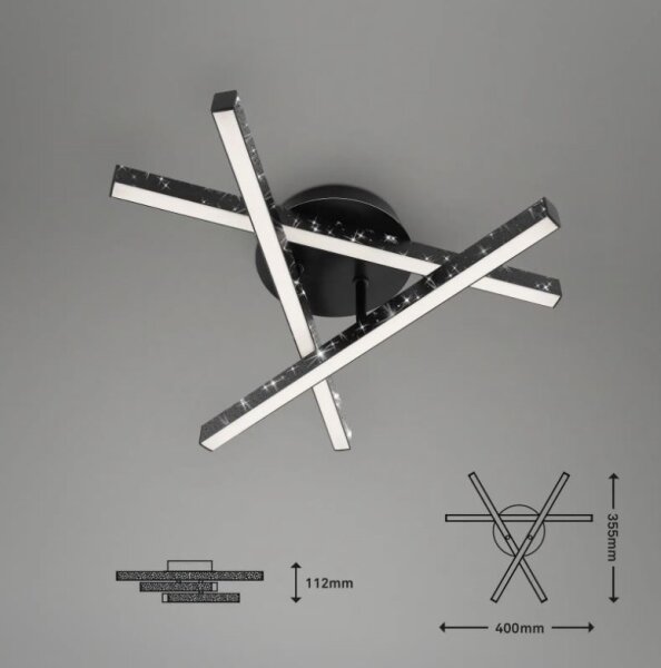 Briloner 3518-035 - LED Πλαφονιέρα οροφής REY 3xLED/5W/230V