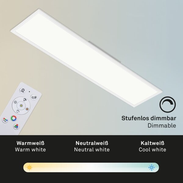 Brilo - RGBW Φωτιστικό οροφής dimming SLIM LED/40W/230V + RC