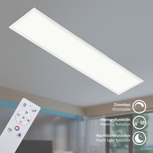 Brilo - RGBW Φωτιστικό οροφής dimming SLIM LED/40W/230V + RC