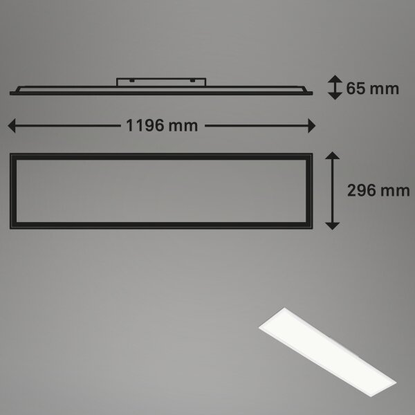 Brilo - RGBW Φωτιστικό οροφής dimming SLIM LED/40W/230V + RC