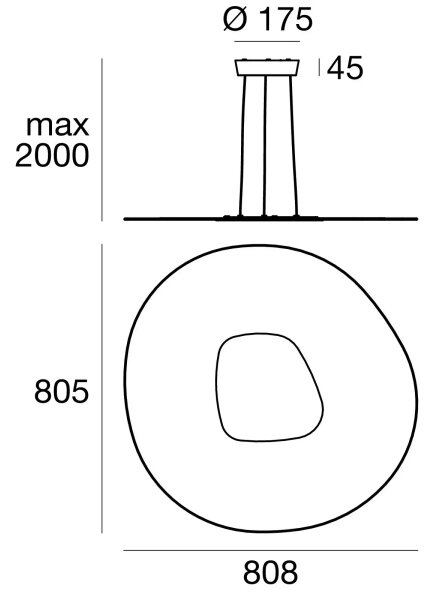 Linea Light 90349 - Πολύφωτο LED με συρματόσχοινο ANTIGUA LED/46W/230V 80,8 cm CRI 90 λευκό