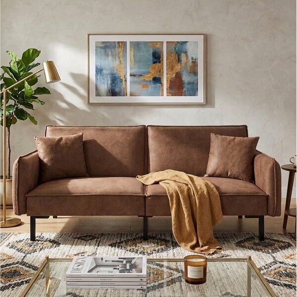 Τριθέσιος Καναπές Κρεβάτι Home Deco Factory με διαστάσεις 198x90x84cm