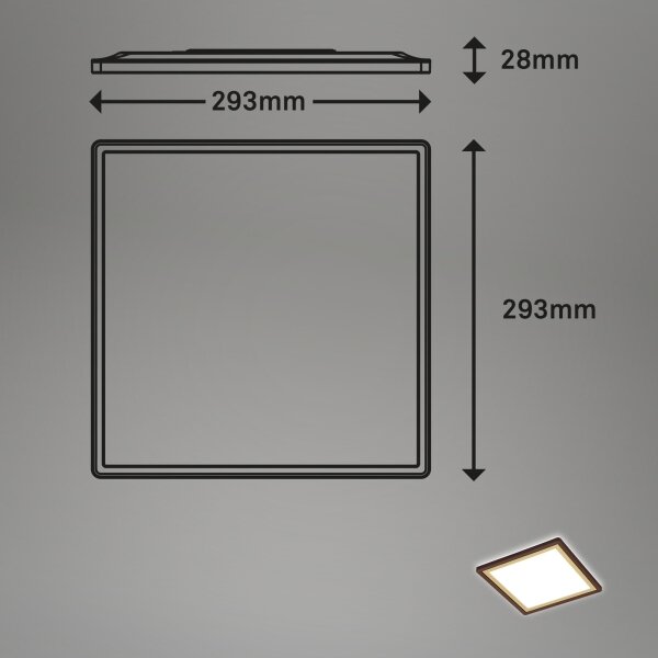 Briloner 7457-417 - Φωτιστικό οροφής LED DECO LED/18W/230V