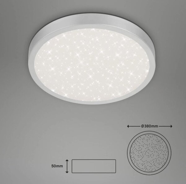 Briloner 3071-014 - Φωτιστικό οροφής LED RUNA LED/24W/230V ασήμι