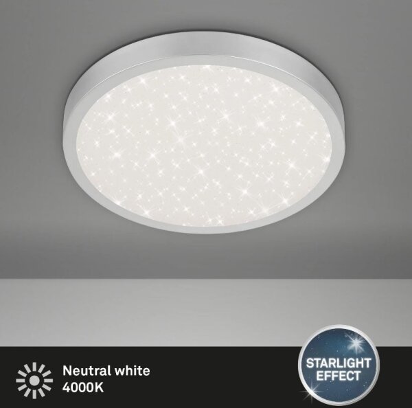 Briloner 3071-014 - Φωτιστικό οροφής LED RUNA LED/24W/230V ασήμι